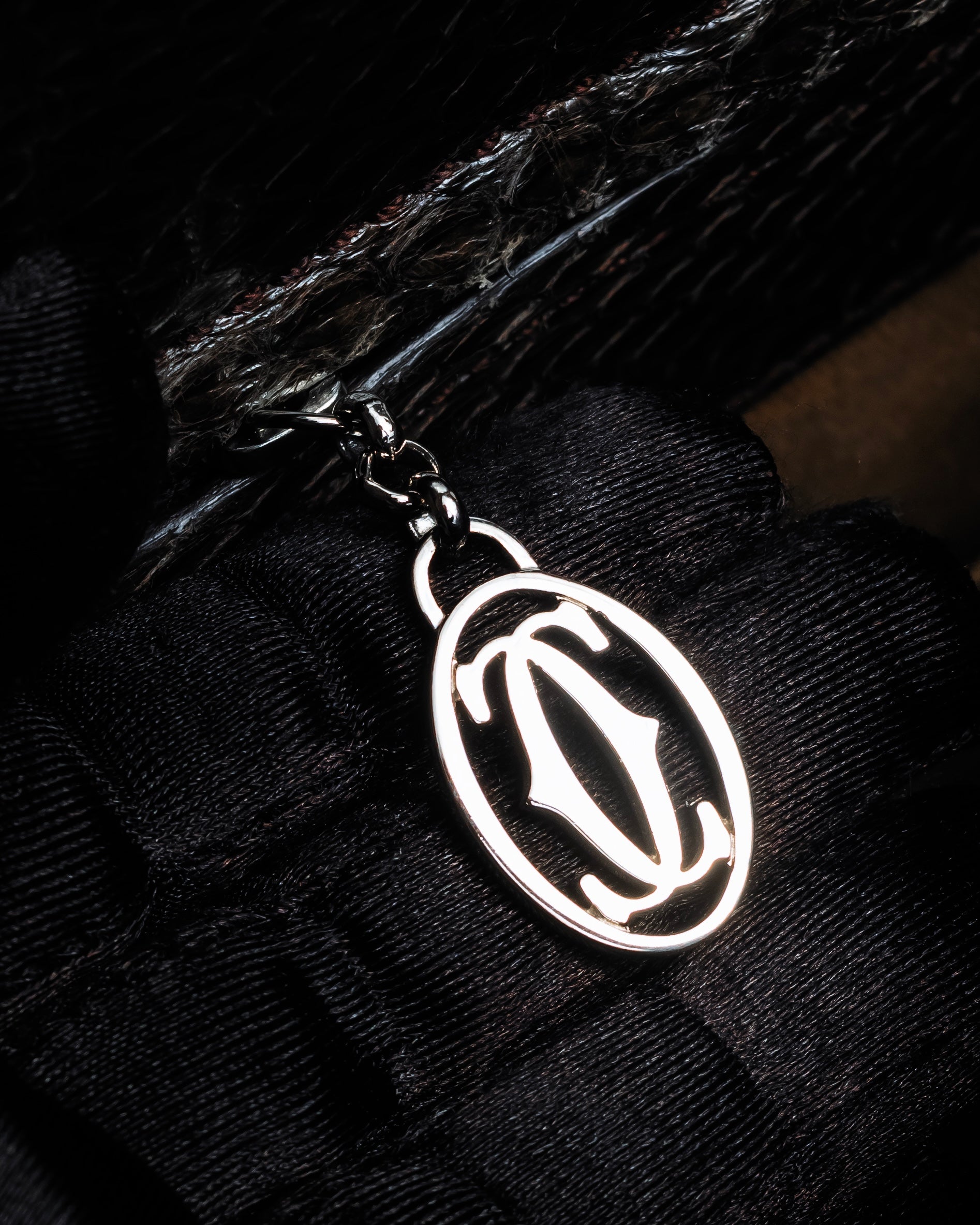 "Cartier" Marcello de Cartier python leather combination bag