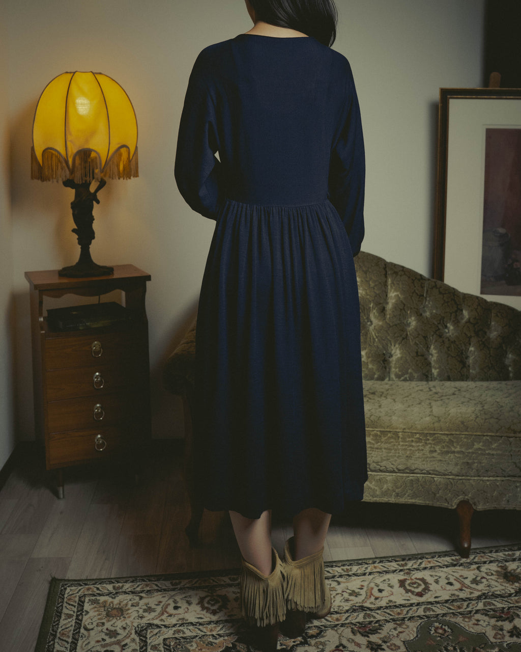 -SPECIAL- “COMME des GARÇONS” 90’s Long gathered waist button front dress