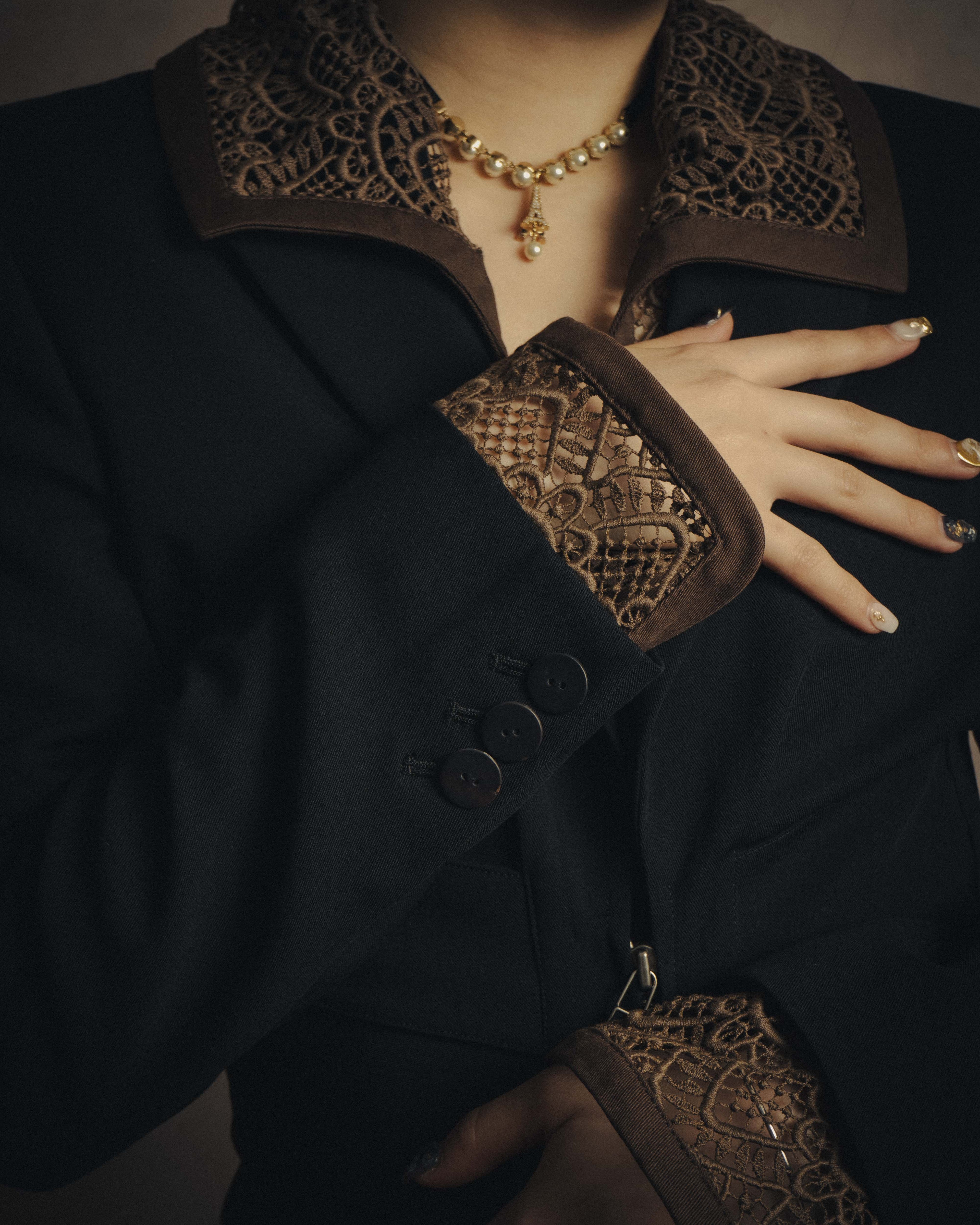 -SPECIAL- “Jean Paul GAULTIER FEMME” 2005-2011 Corset lace-up tailored zip jacket