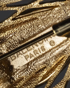 "BALENCIAGA" Floral＆leaf motif brooch set of 2