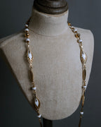 "BALENCIAGA" Leaf motif bijou santoire necklace