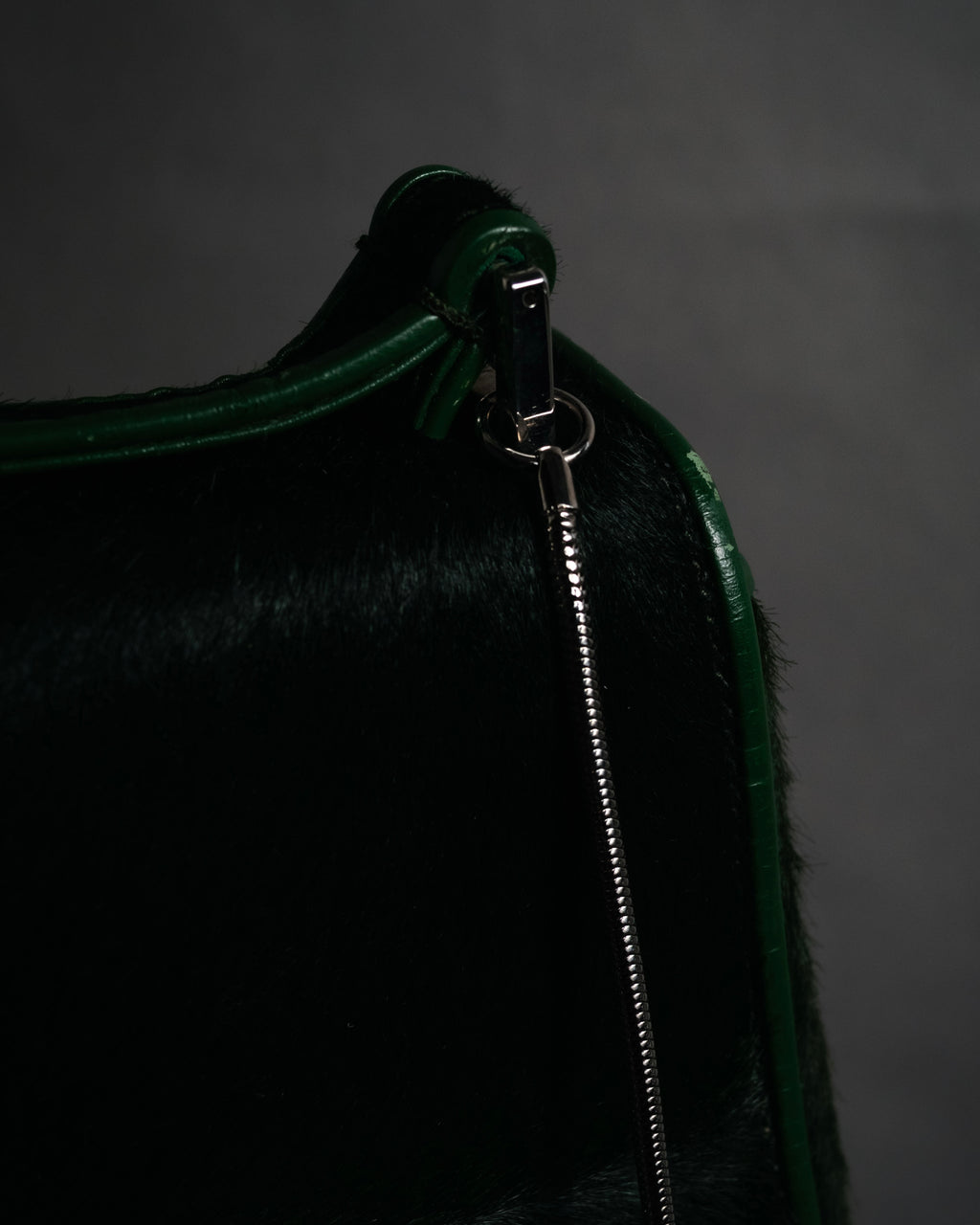 “GUCCI“ 90’s-00’s pony hair structured shoulder bag