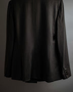 "ARMANI COLLEZIONI" Sharp peak lapel 100% cashmere tailored jacket