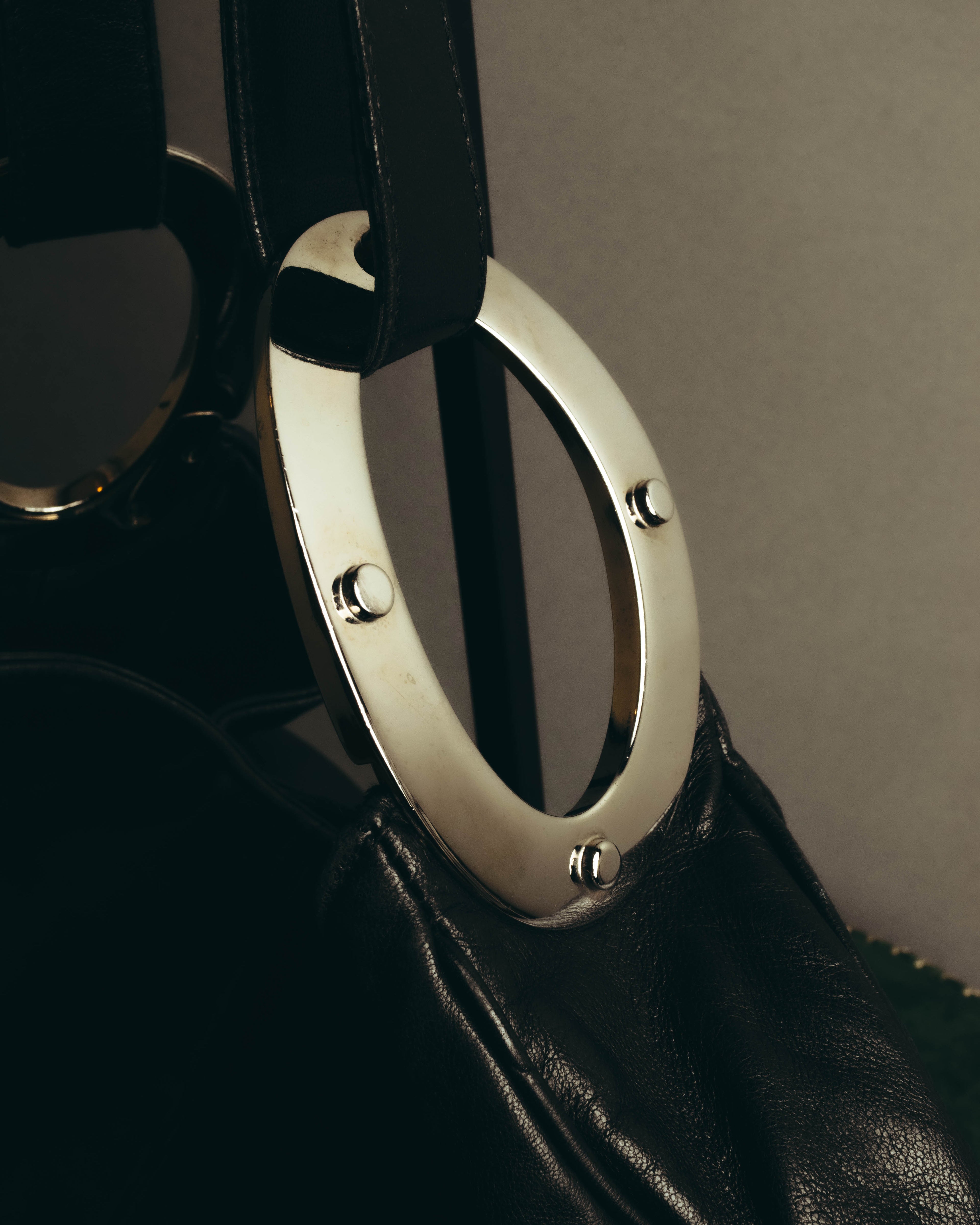 "Sergio Rossi" 00's-10's Soft leather hobo shoulder bag