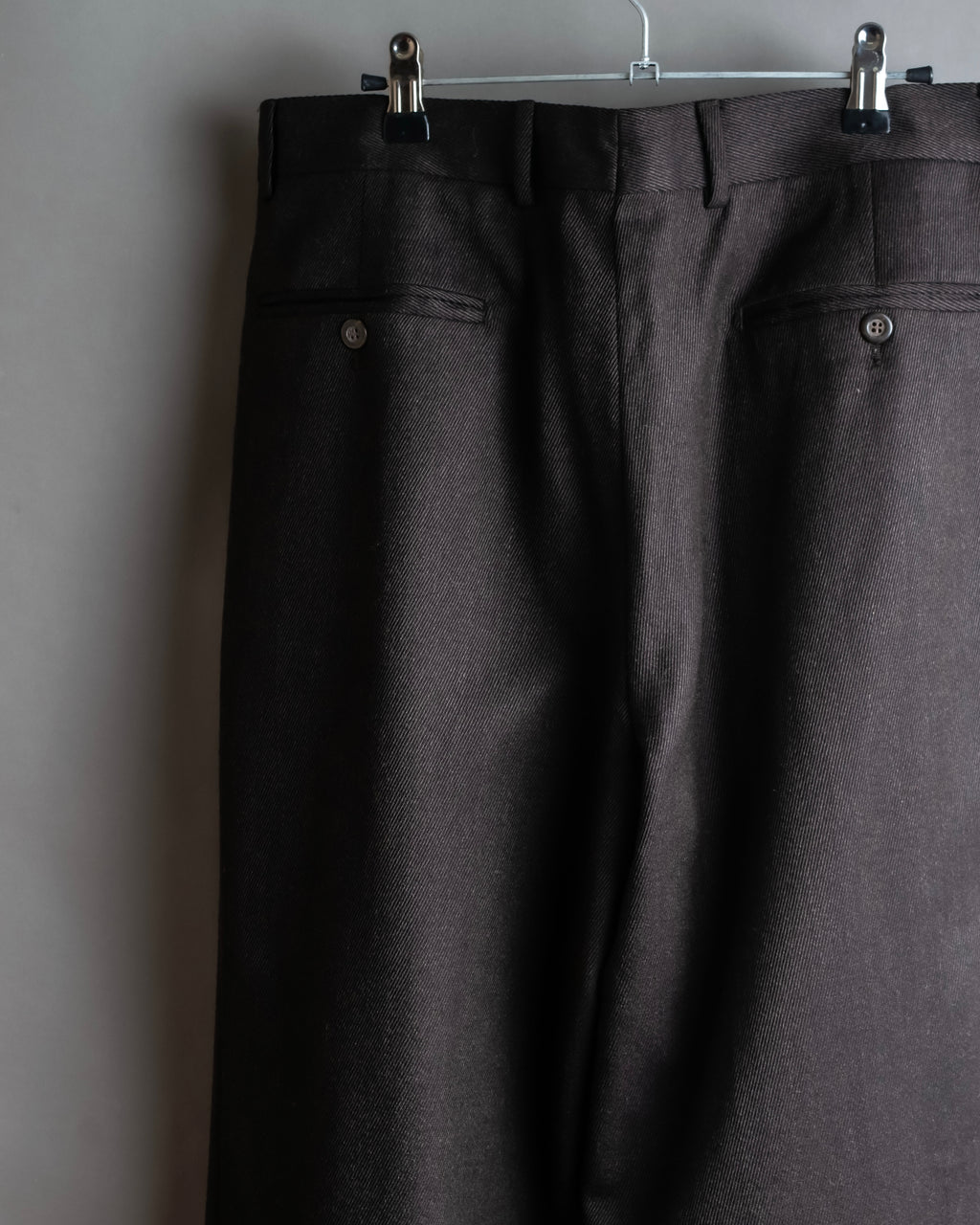 "Vintage wide tapered double-finished slacks"