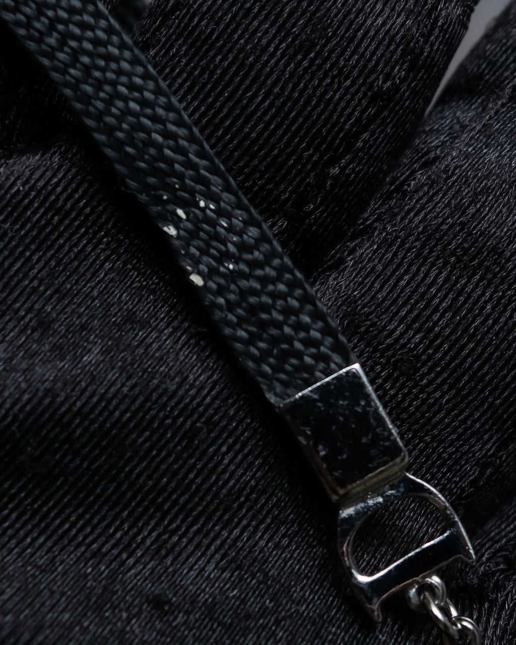 "Christian Dior" Logo design charm ribbon tie bracelet