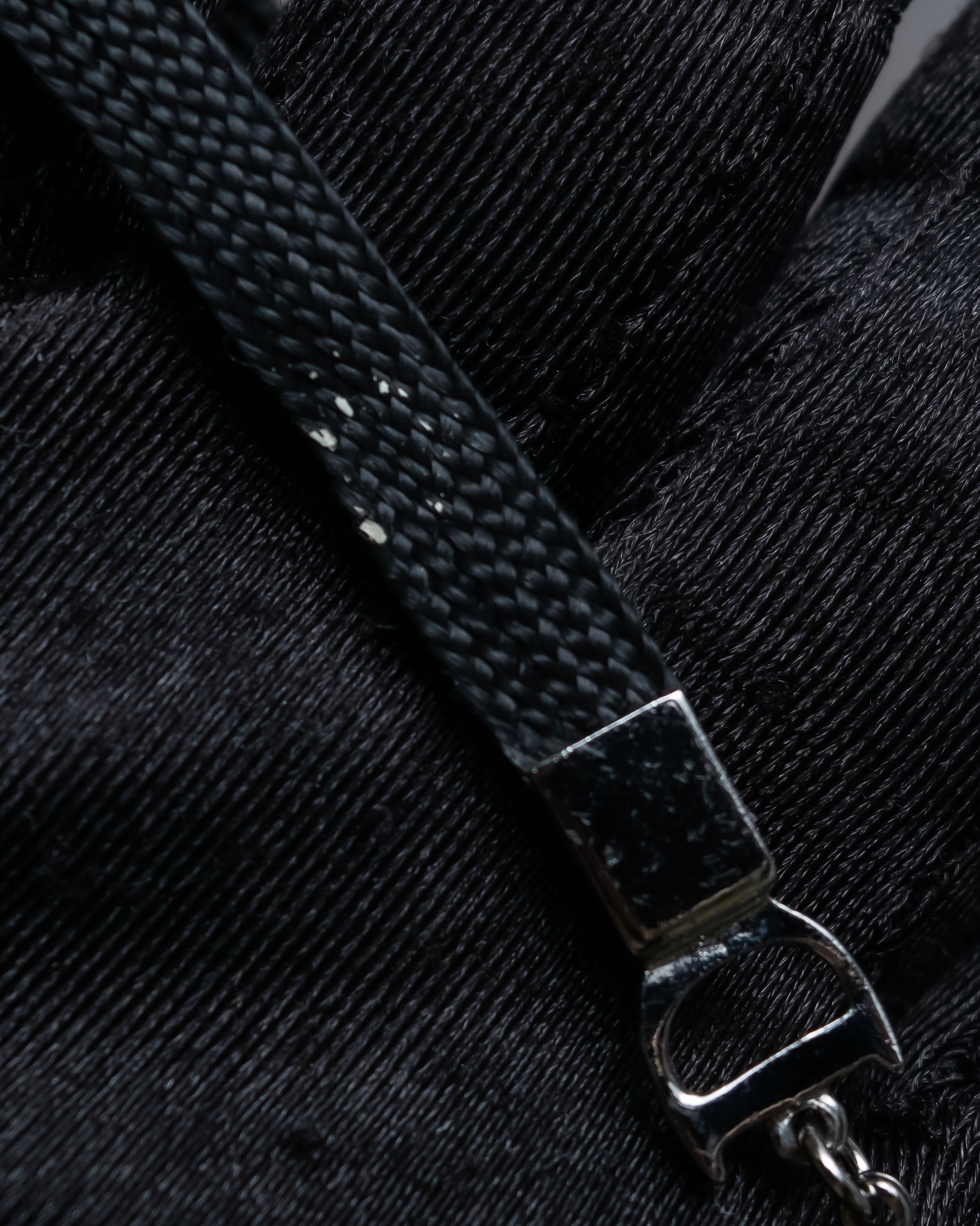 "Christian Dior" Logo design charm ribbon tie bracelet