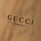 "GUCCI" Gold metal design logo engraved hand mirror