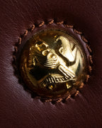 "Salvatore Ferragamo" Coin motif metal design leather hand bag