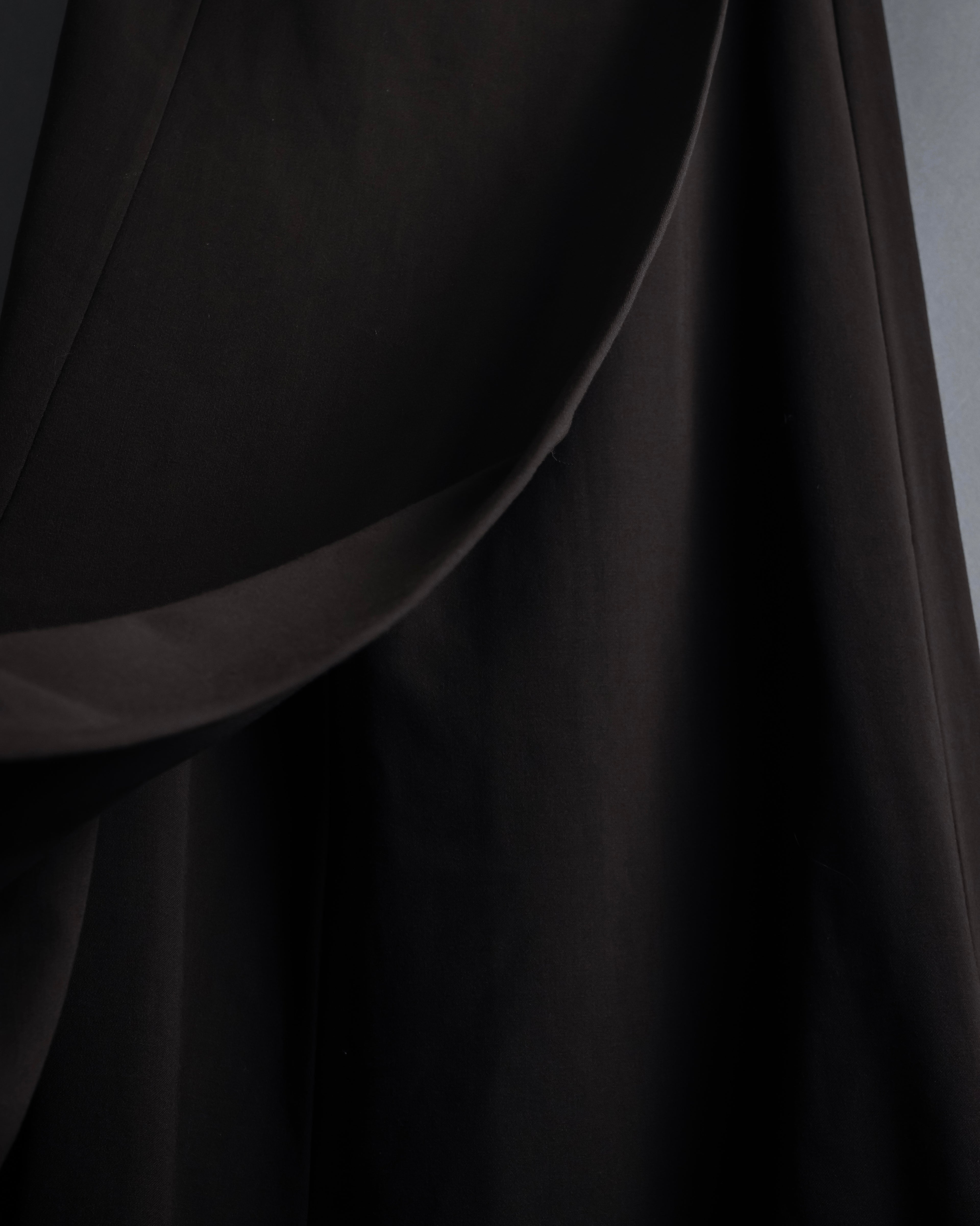 "HERMES" 90's Gold parts design derived from horse tack flared skirt