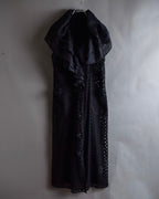 "NOKO OHNO" Layered organza frill embroidered dress