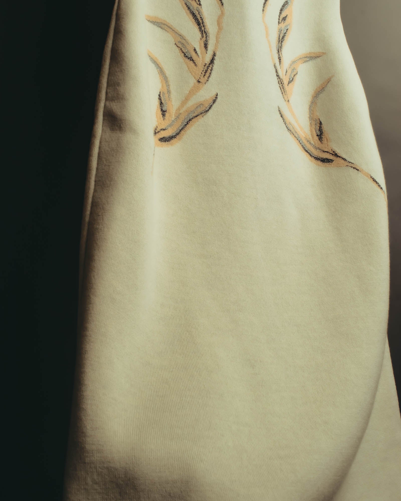 "Alexander McQueen" 00's-10's Metallic floral sleeveless knit dress