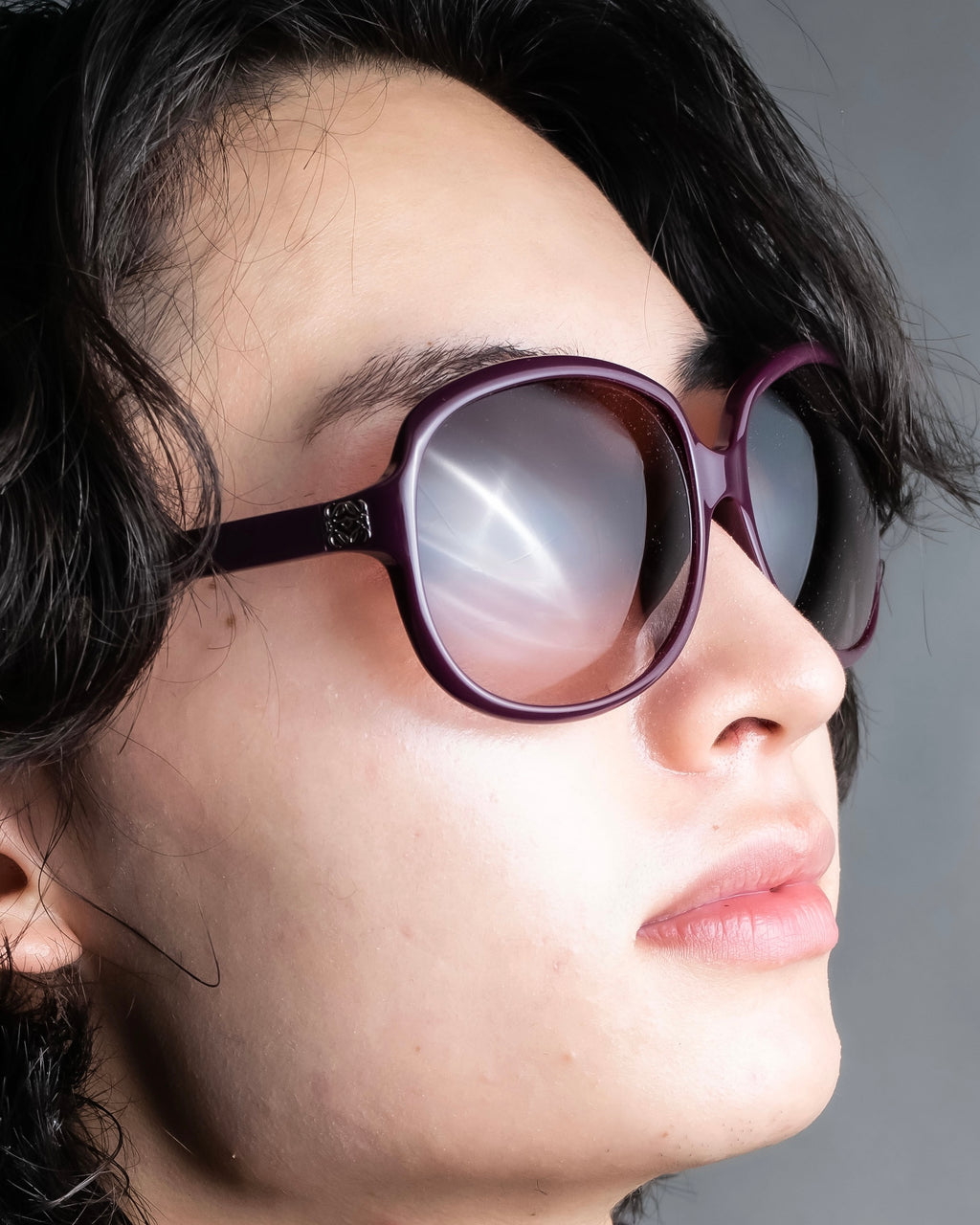 "LOEWE" Butterfly frame wine red sunglasses