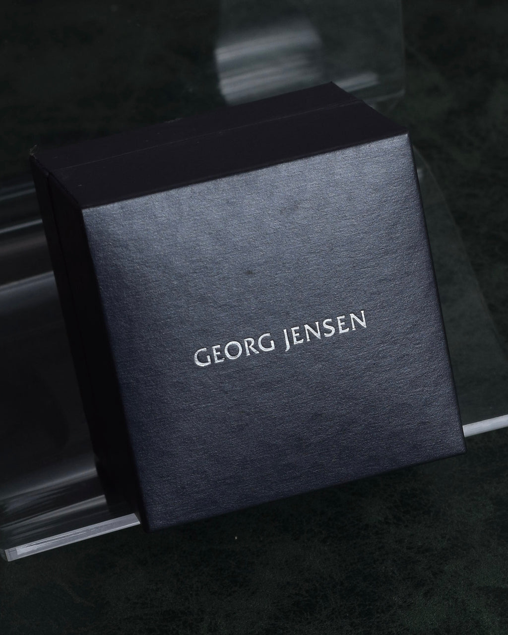 "GEORG JENSEN" Delicate bead top oversized silver ring