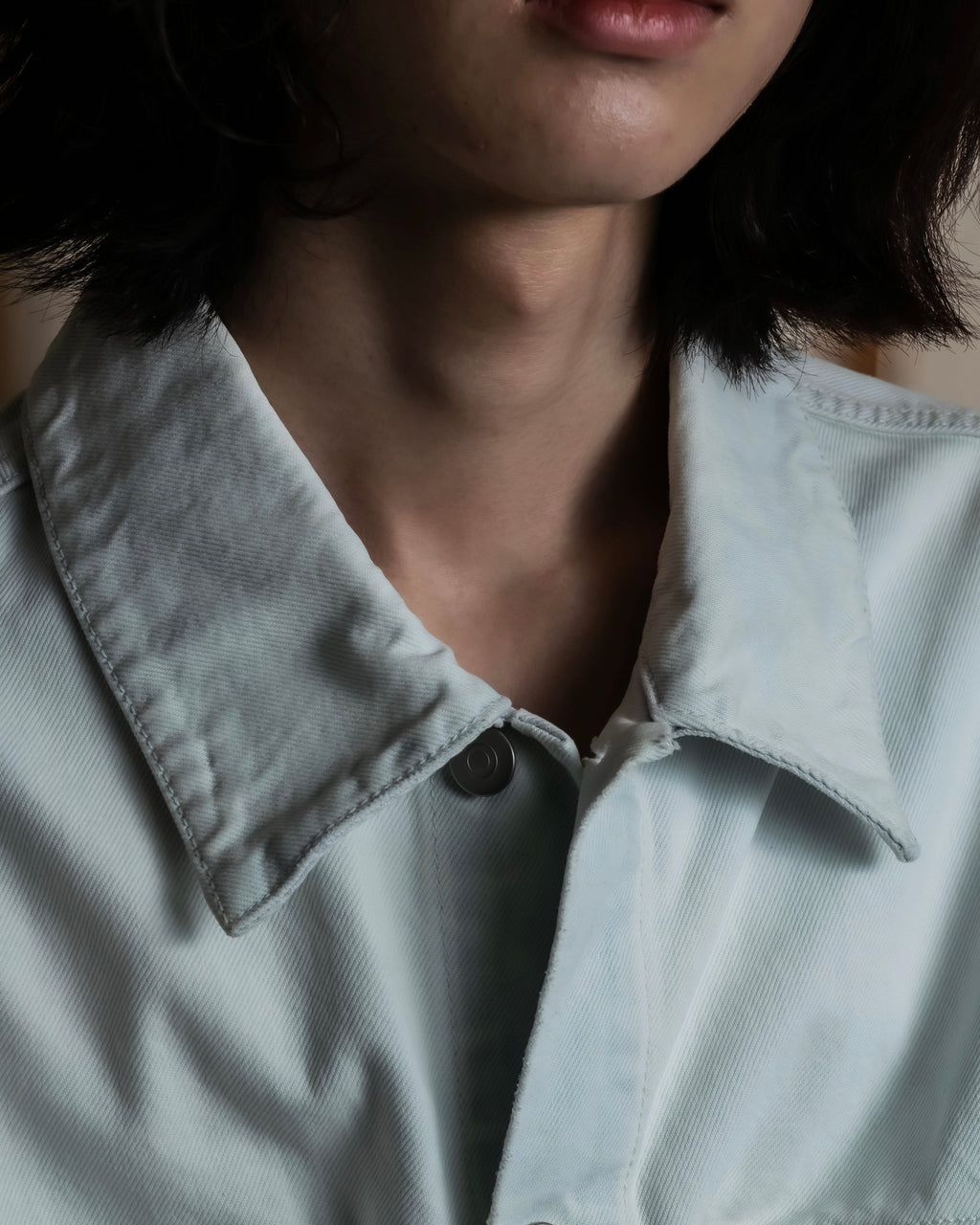 "MAISON MARGIELA" 20SS Washed pale blue denim jacket