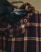 “sacai” 2010's Tartan wool cashmere padded hybrid coat