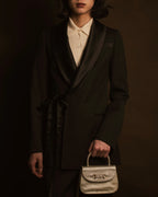 –SPECIAL– "LOEWE"2010’s-20’s wrap-front shawl collar tuxedo jacket