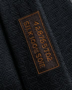 "HERMES" Dice embroidery design silk neck tie