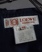 "LOEWE" 90's-00's Fly front silk shirt