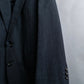 "COMME des GARCONS
HOMME" Notch lapel tailored jacket & wide tapered slacks charcoal gray set up