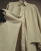 –SPECIAL– “LOEWE” 10’s-20’s Asymmetrically draped silk shirt