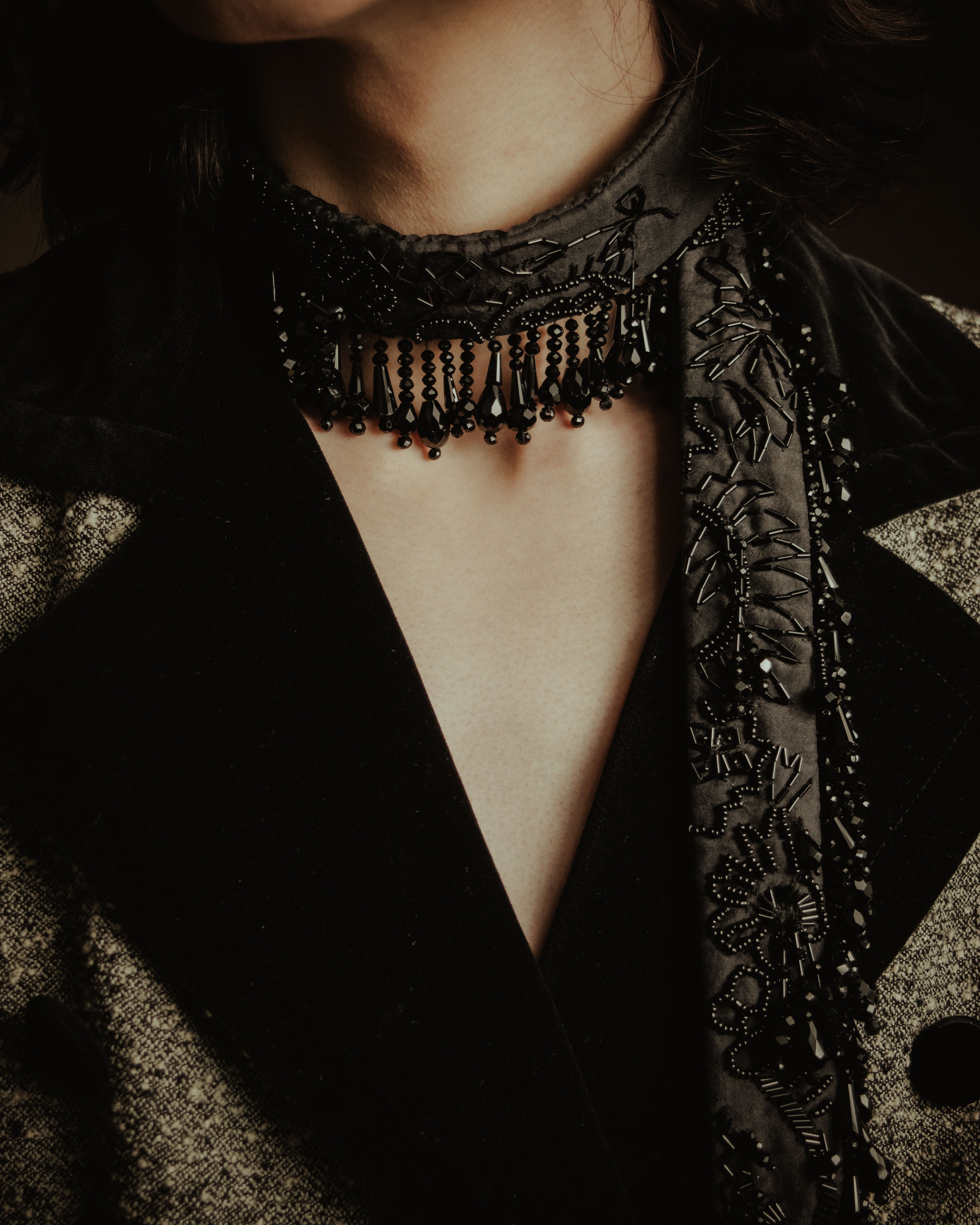 –SPECIAL– "DRIES VAN NOTEN"
2008-2014 Beaded fringe tie choker collar