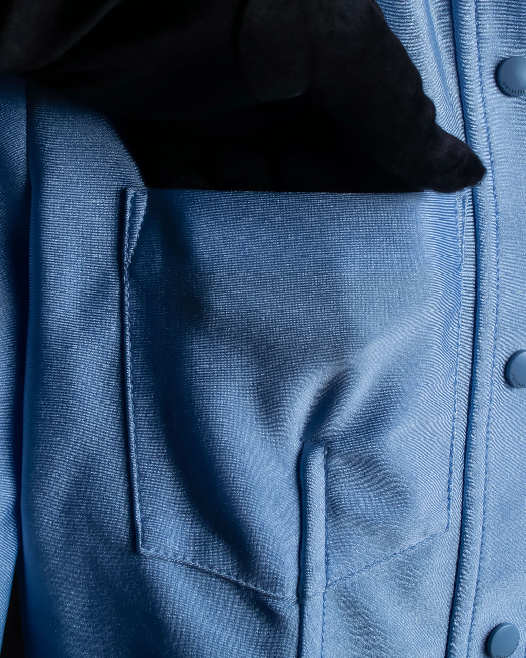 "ALEXANDER WANG" Three-dimensional cut design light blue shirt