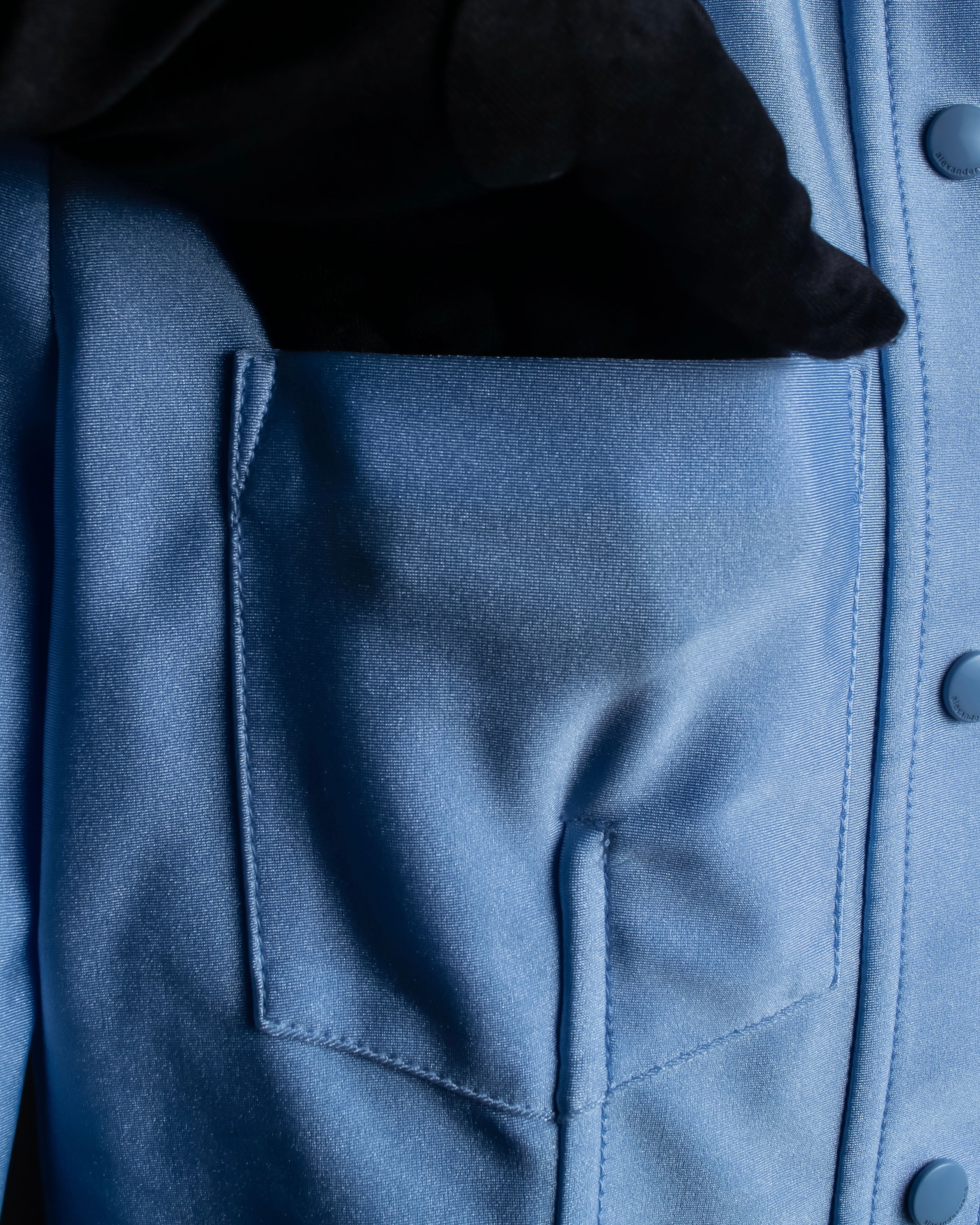 "ALEXANDER WANG" Three-dimensional cut design light blue shirt