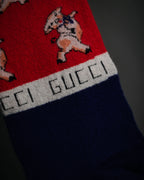 “GUCCI” 19SS Three little pigs jacquard socks