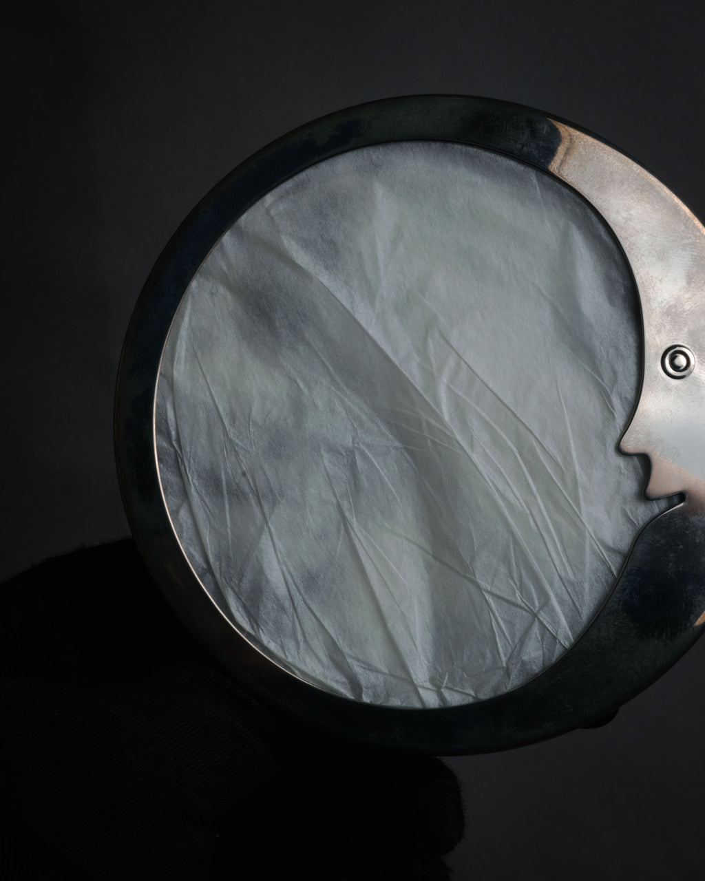 “Tiffany & Co.“ 90’s-00’s Moon motif sterling mirror