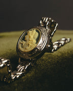 "Valentino Michelle" Vintage cameo secret quartz bracelet watch