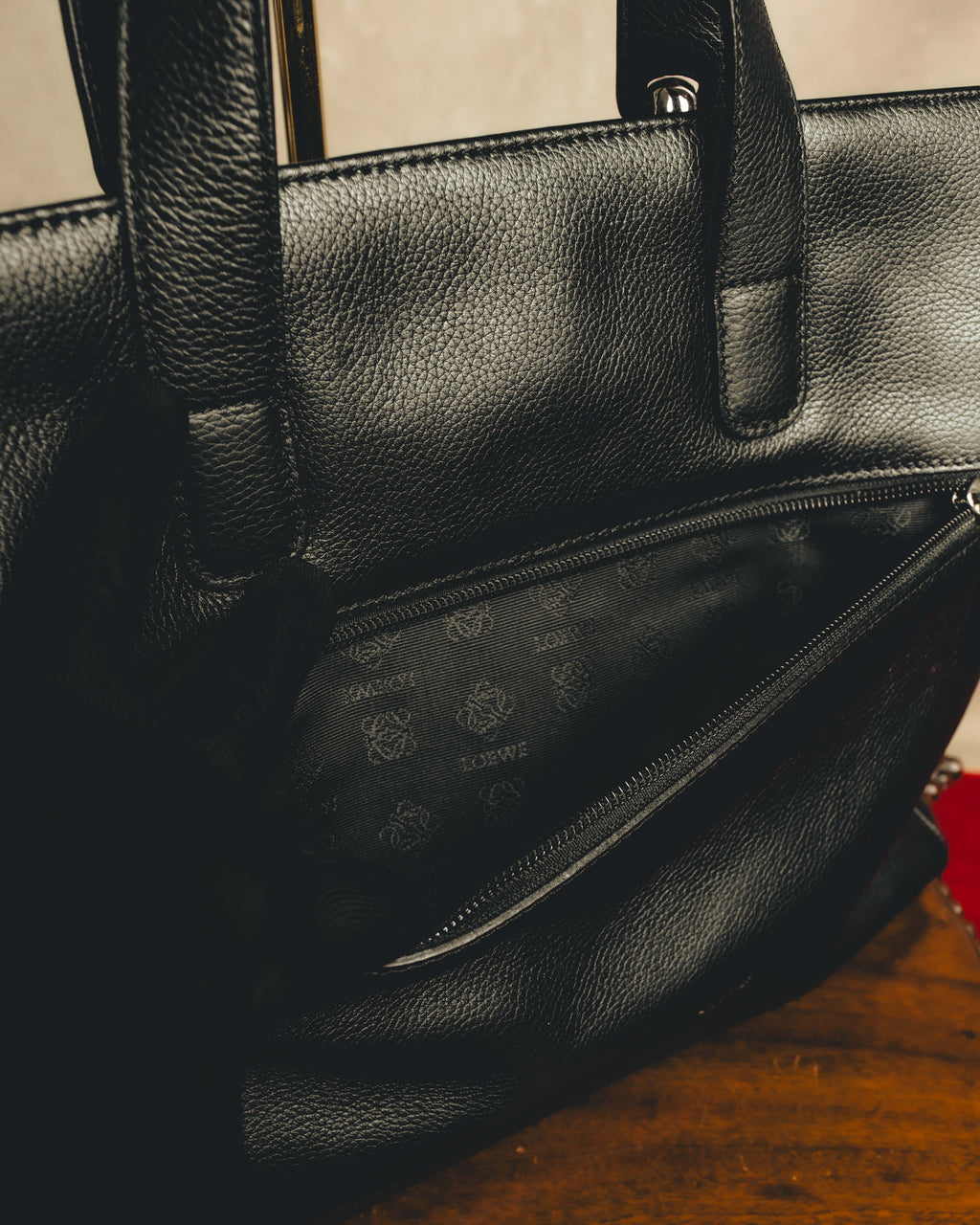 "LOEWE" 90's-00's Classic leather tote bag