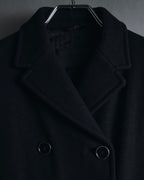 "PRADA" 90’s-00’s Minimal double-breasted wool jacket
