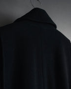 "Karl Lagerfeld" 80's-90's Round collar curvaceous coat