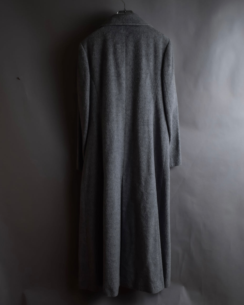 "BALENCIAGA" Alpaca blend maxi length shaped chester coat