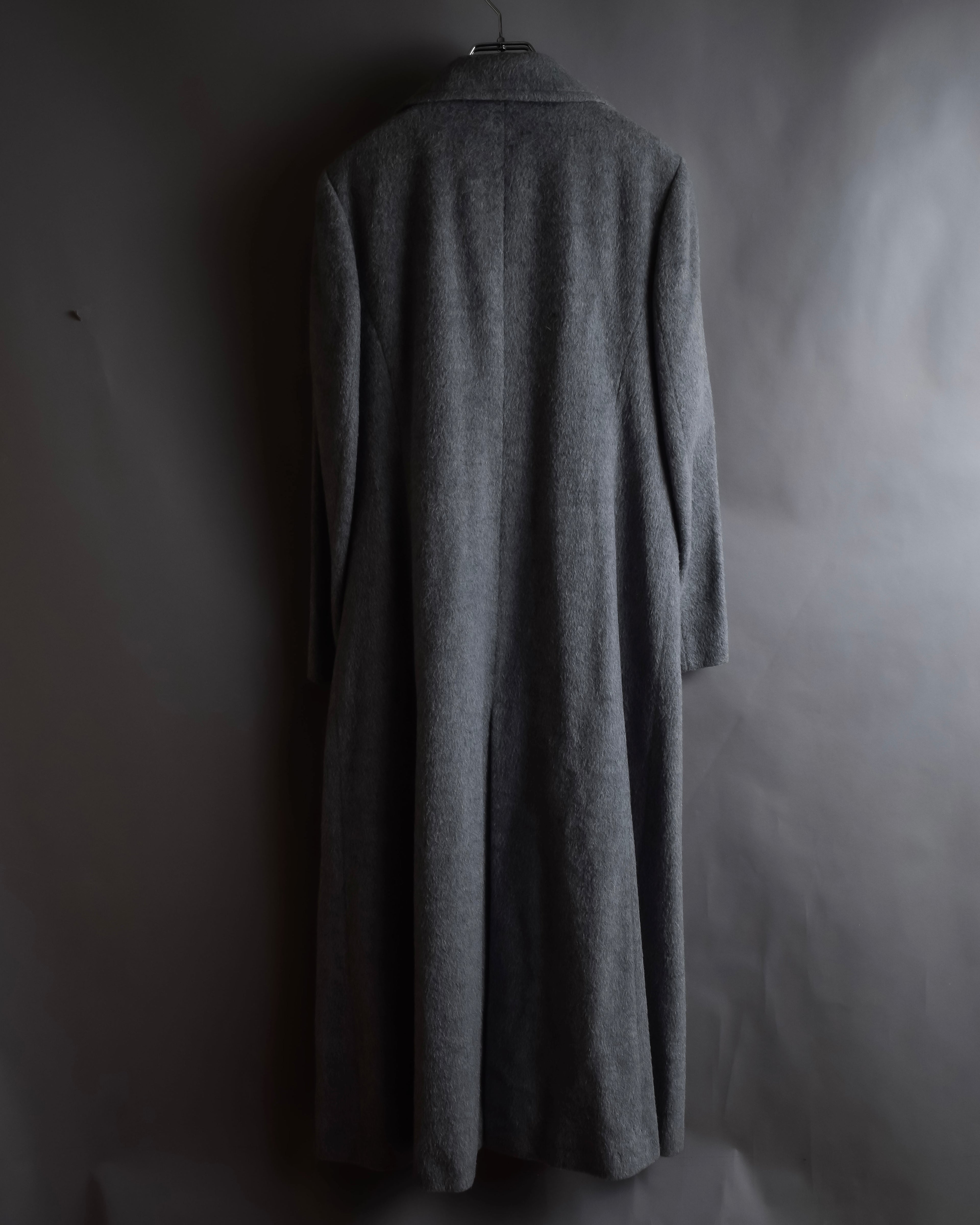 "BALENCIAGA" Alpaca blend maxi length shaped chester coat