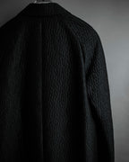 "DRIES VAN NOTTEN" Relief  jaguard uneven design chester coat