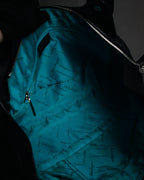 “Salvatore Ferragamo” 90’s-00’s wicker gancini leather handbag