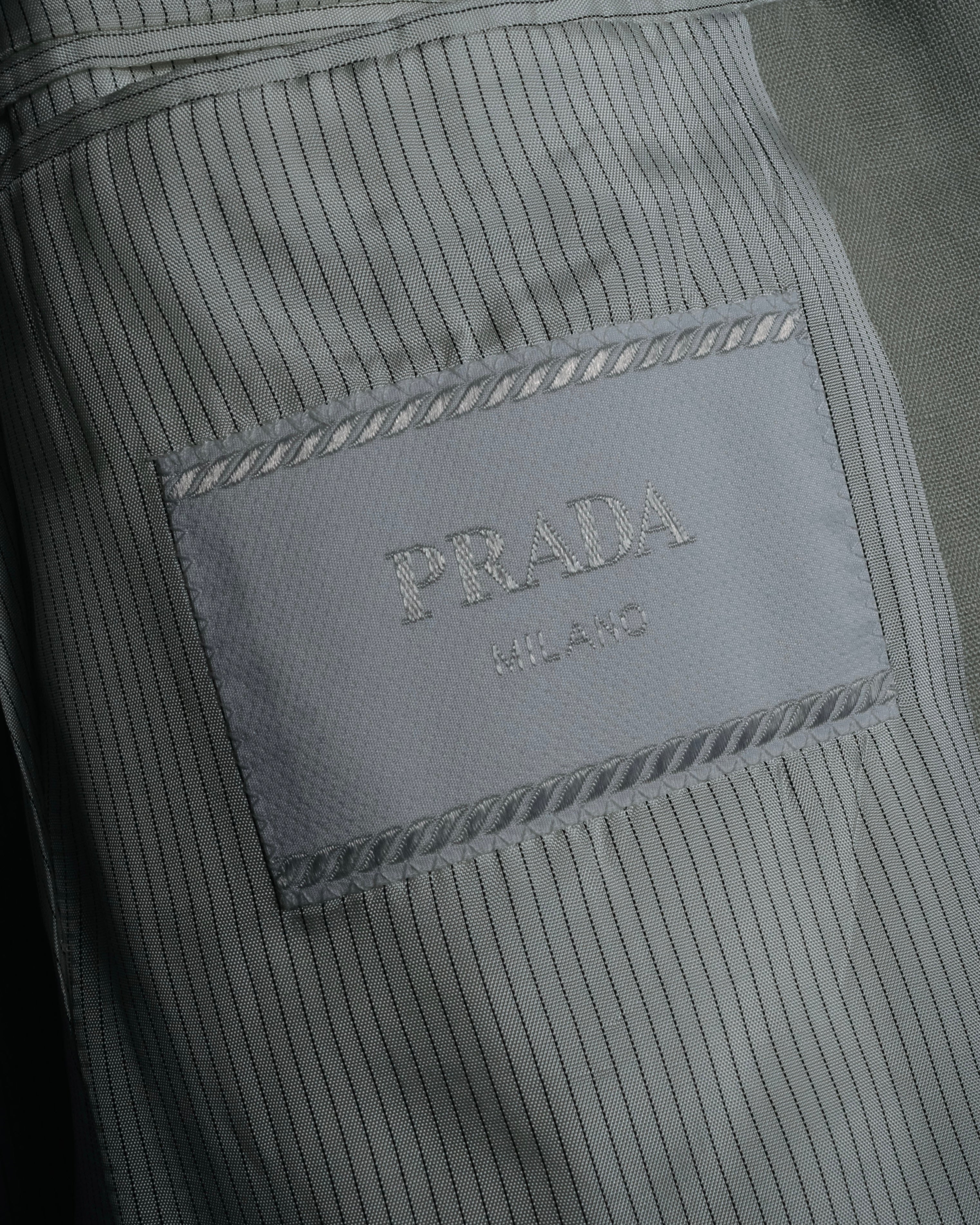 “PRADA” 10’s Linen tailored suit set