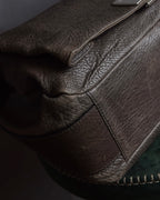 "CELINE" Softly structured leather city bag