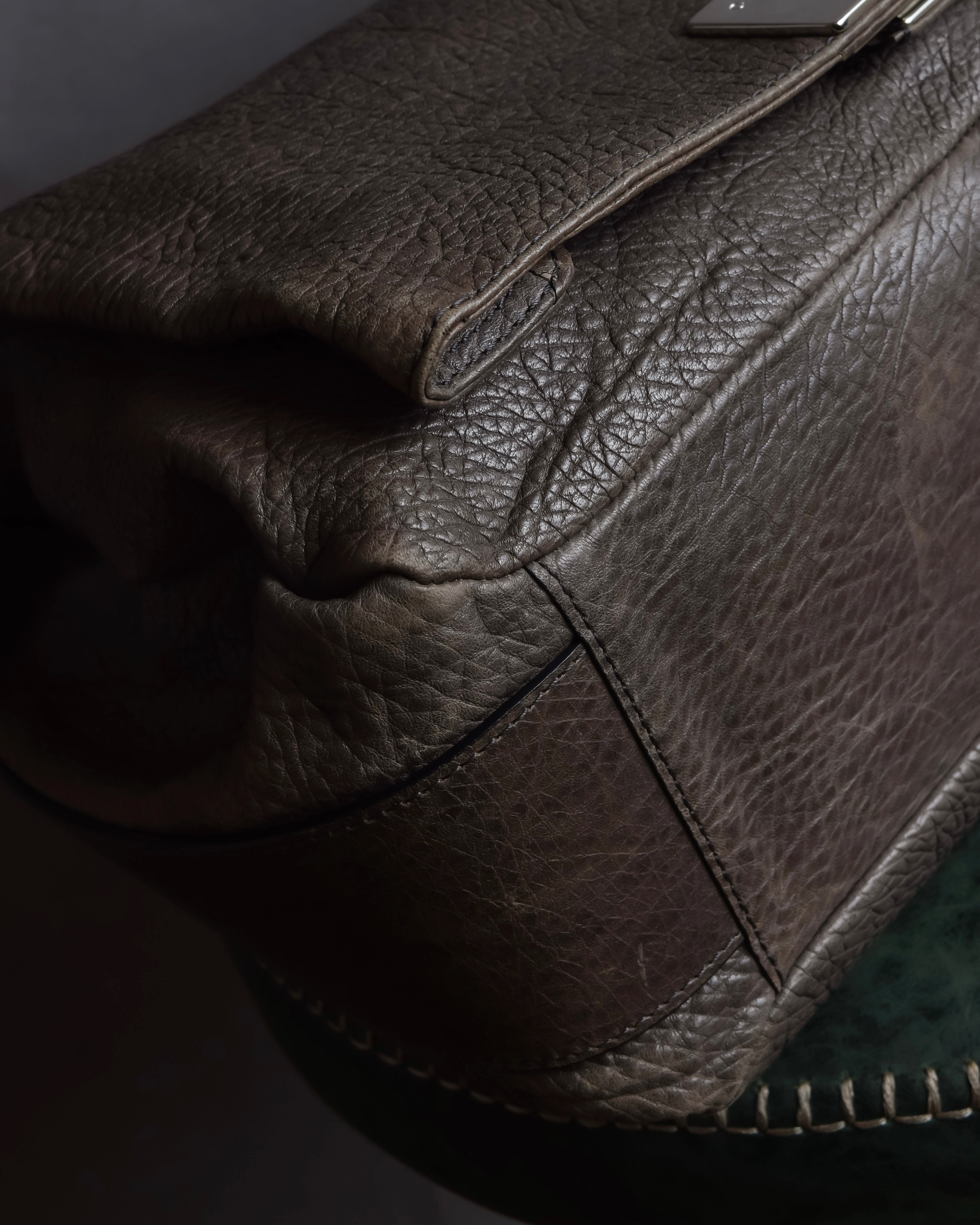 "CELINE" Softly structured leather city bag