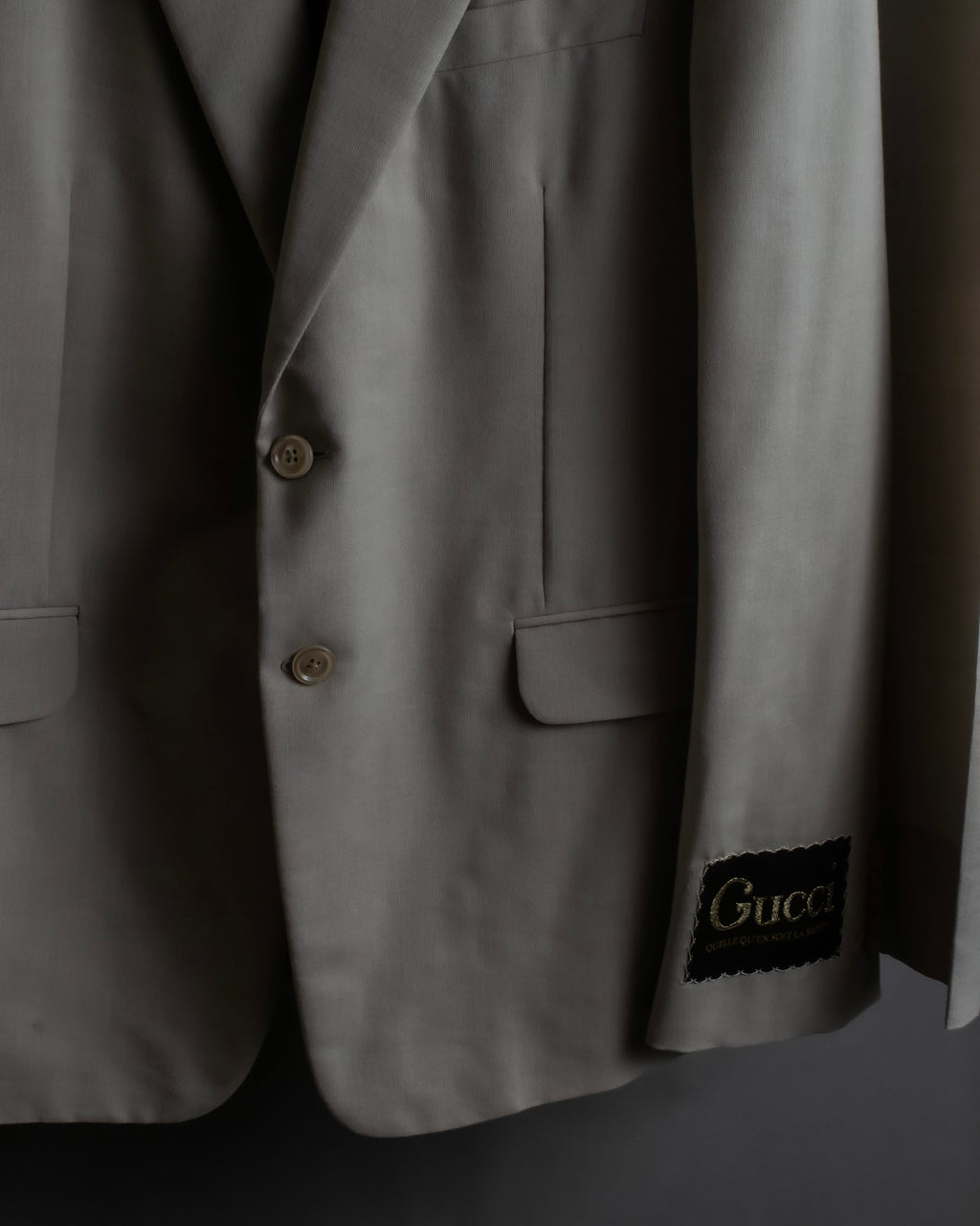 "GUCCI" 21SS Label attached single 2B tailored jacket setup