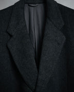 “BALENCIAGA PARIS” 90’s Cashmere blend chesterfield coat