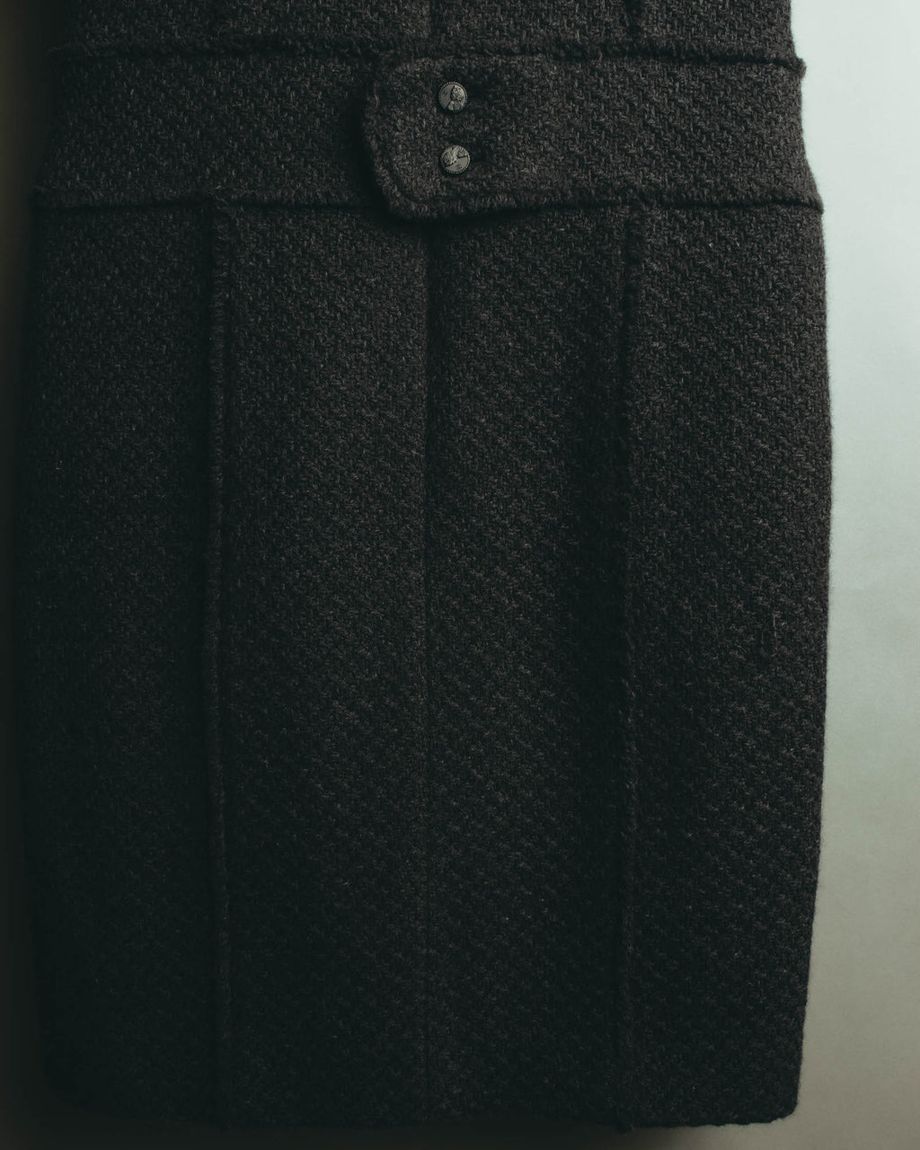 “CHANEL” 04AW textured tweed short sleeve jacket