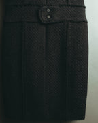 “CHANEL” 04AW textured tweed short sleeve jacket