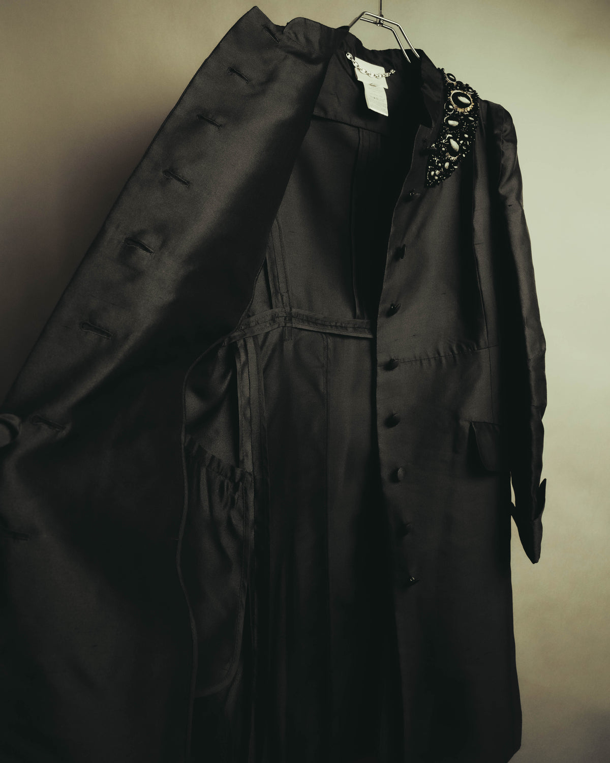 "CELINE" 00's Embellished silk coat
