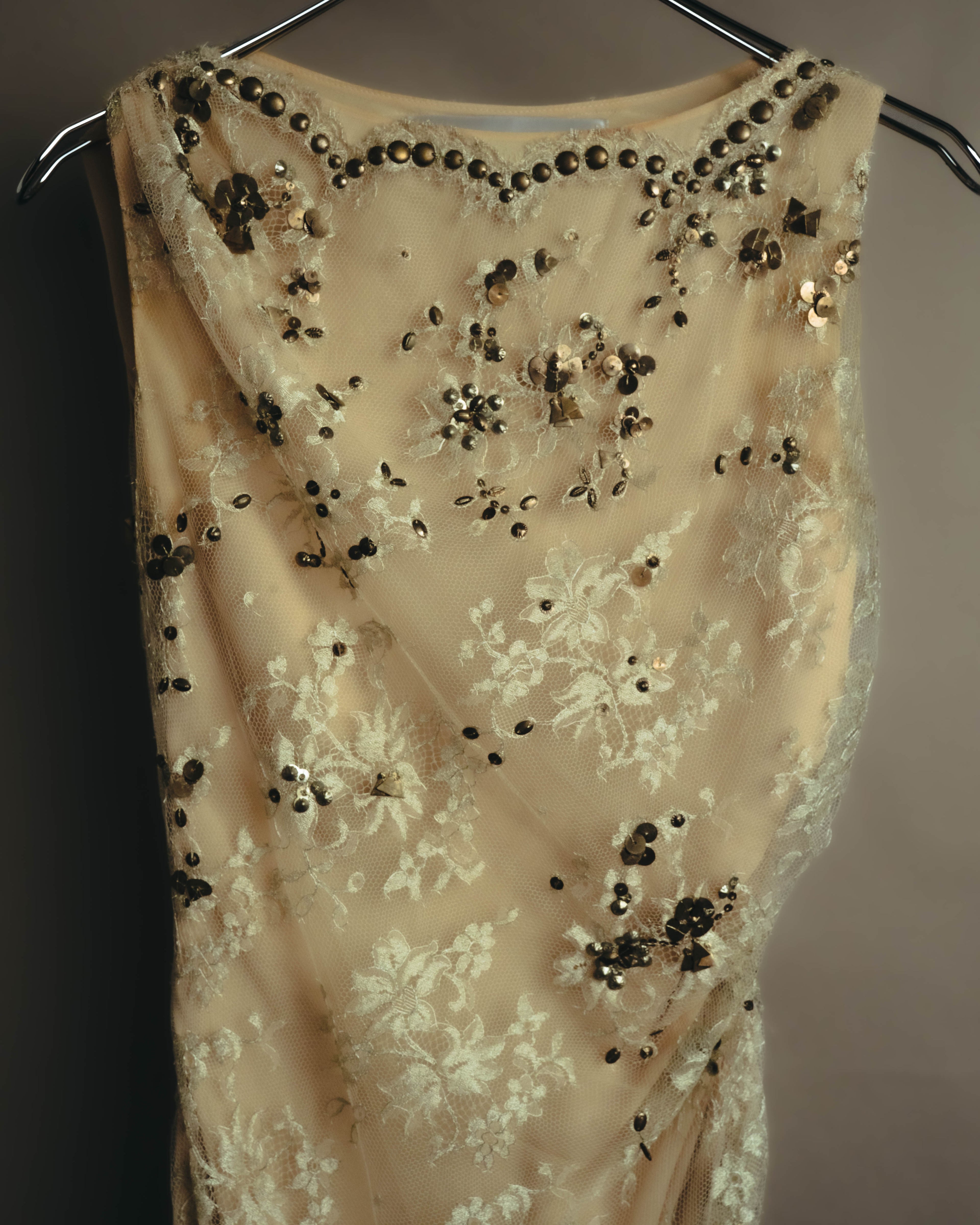 –SPECIAL– "VALENTINO" 00's-10's Embellished lace cocktail dress