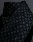 "GUCCI" G motif pattern silk necktie