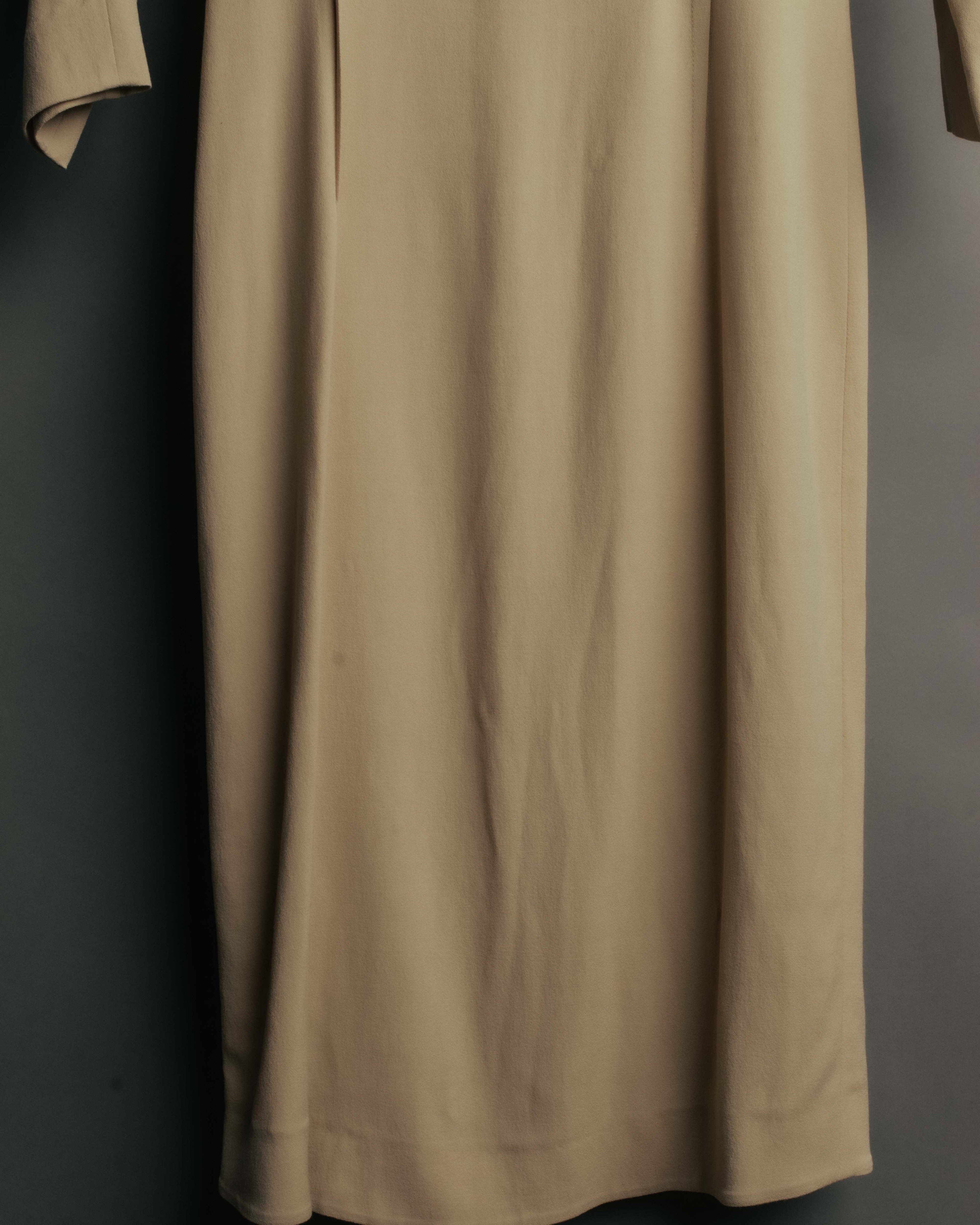 "FENDI" 00's-10's Draped wool blend dress