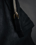 “Alexander McQueen” 2000’s Soft leather zip tote bag